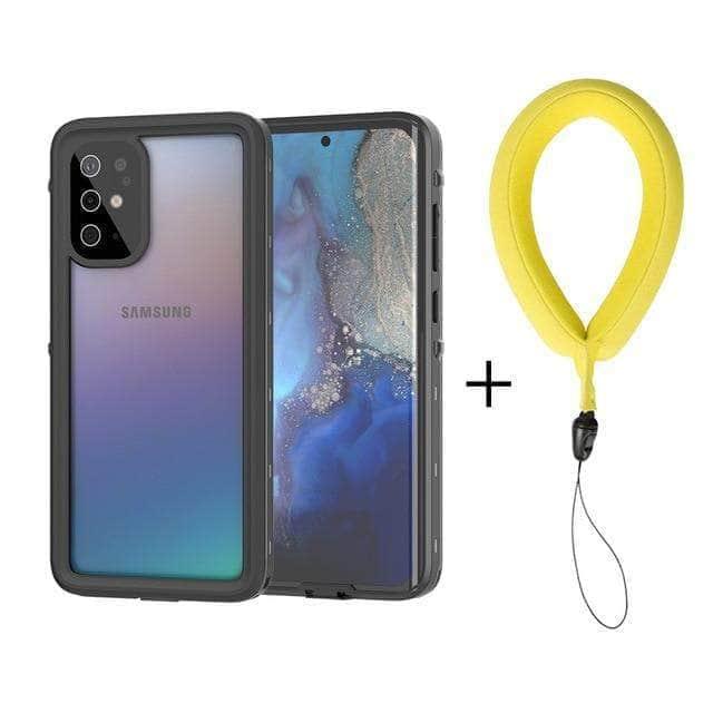 CaseBuddy Australia Casebuddy S20 Plus 6.7 inch / Black with strap Diving Swim Dust Proof Samsung Galaxy S20 Ultra Plus IP68 Waterproof Full Cover