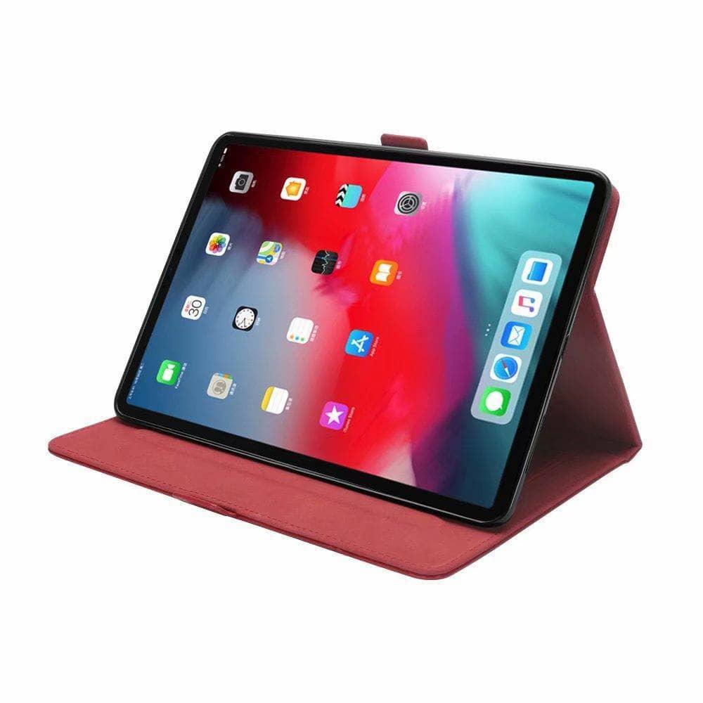 Double Row Kickstand Card Slot Case iPad Pro 11 2018 Shockproof With Pen Holder - CaseBuddy