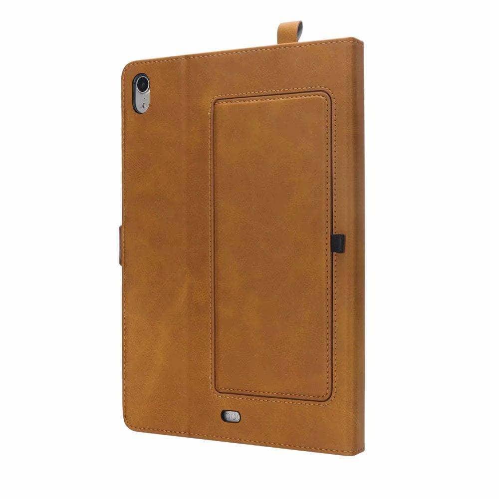 Double Row Kickstand Card Slot Case iPad Pro 11 2018 Shockproof With Pen Holder - CaseBuddy