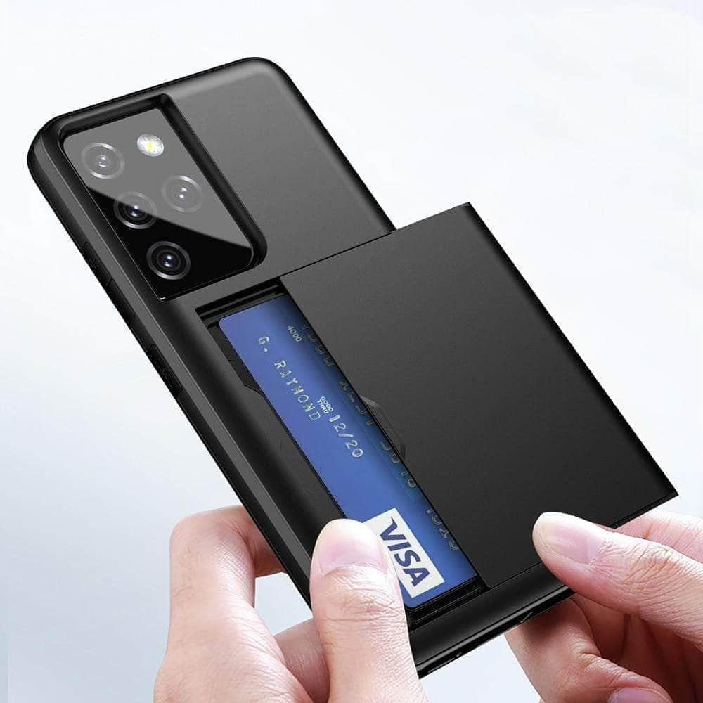CaseBuddy Australia Casebuddy Dual Layer Slide Card Slot Samsung Galaxy Protective Hard Case