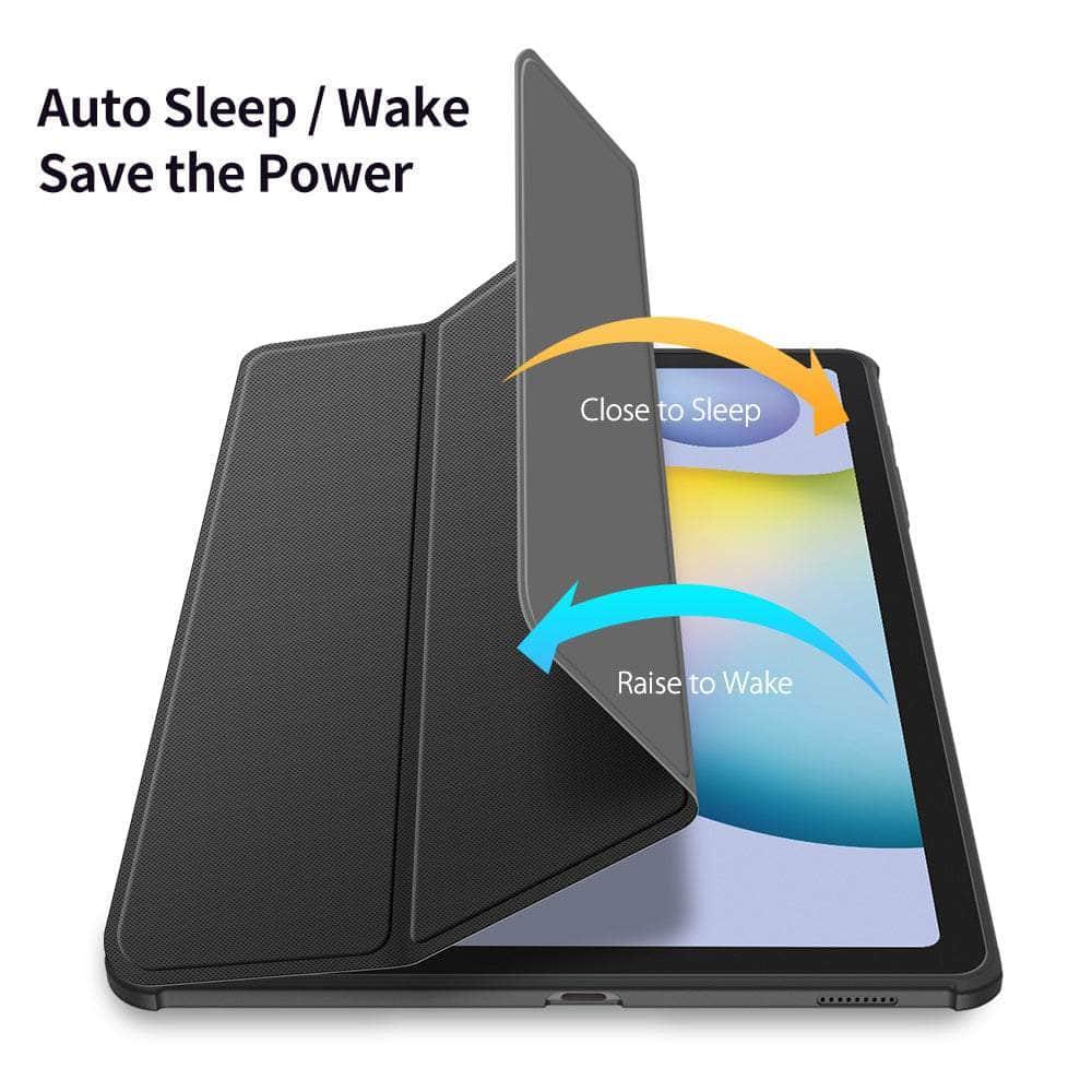 CaseBuddy Australia Casebuddy DUX DUCIS Galaxy Tab S8 Plus X800 Leather Series Smart Sleep Wake Pencil Holder Case