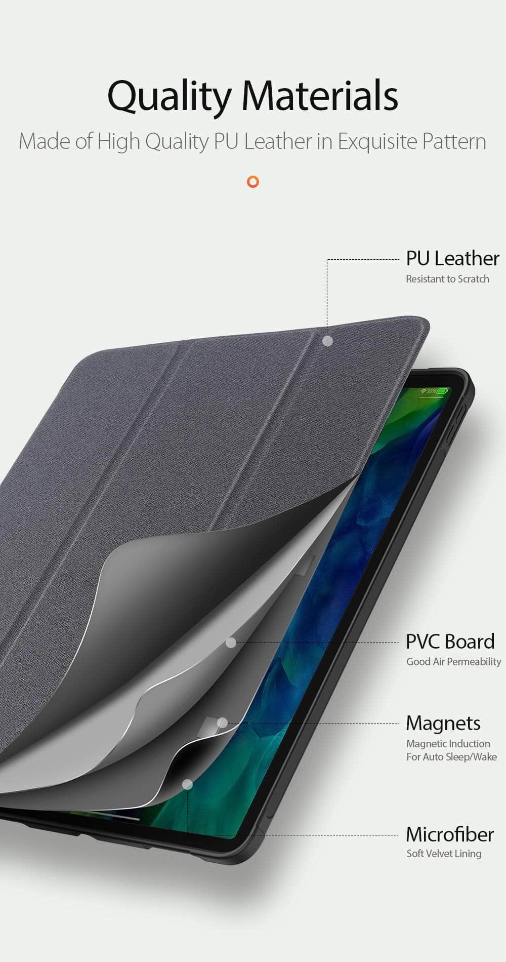 DUX DUCIS iPad Pro 11 2020 Secure Magnetic Auto Wake Sleep Case - CaseBuddy