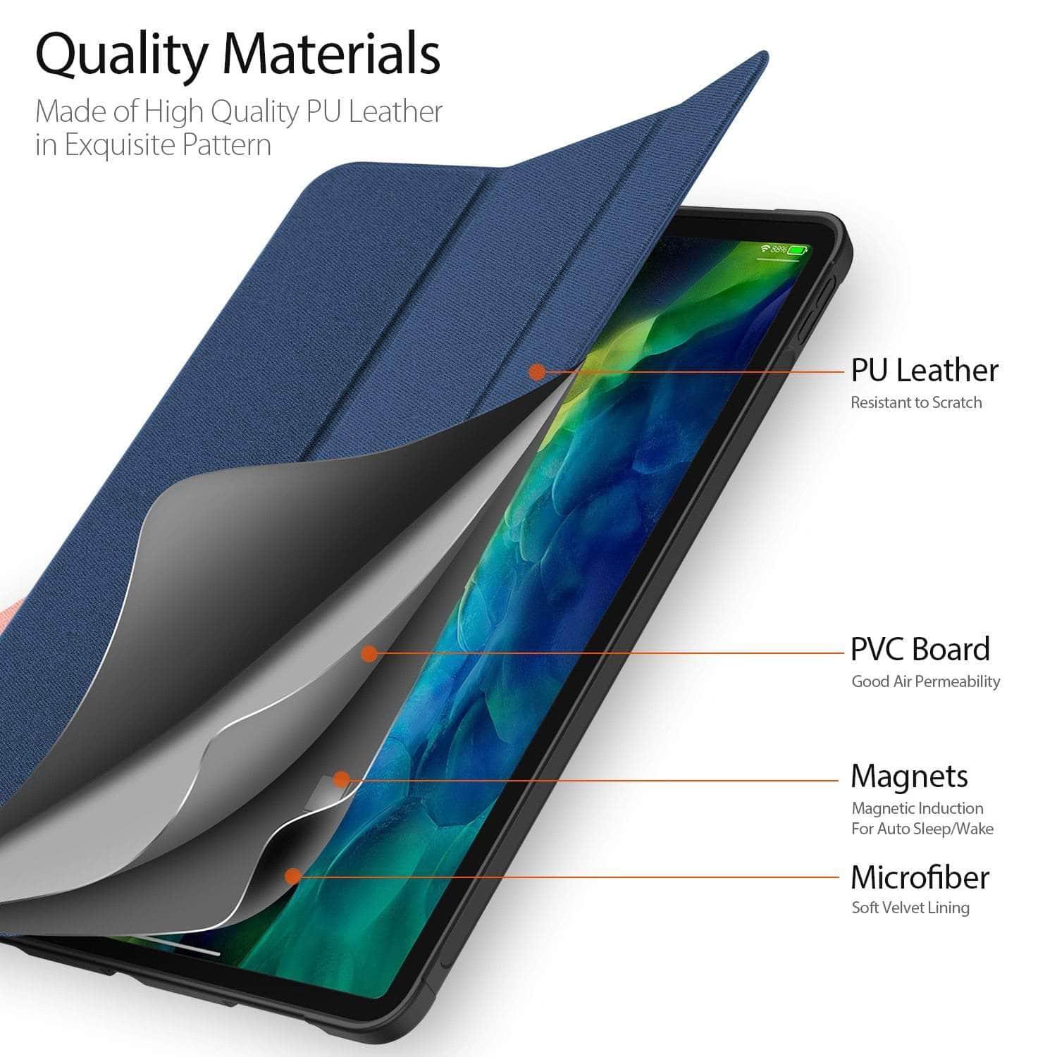 DUX DUCIS iPad Pro 11 2020 Secure Magnetic Auto Wake Sleep Case - CaseBuddy