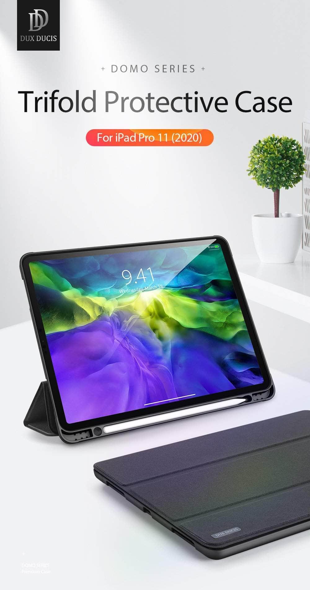DUX DUCIS iPad Pro 11 2020 Secure Magnetic Auto Wake Sleep Case - CaseBuddy
