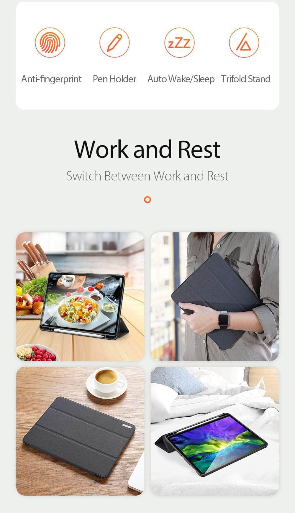 DUX DUCIS iPad Pro 11 2020 Secure Magnetic Auto Wake Sleep Case - CaseBuddy