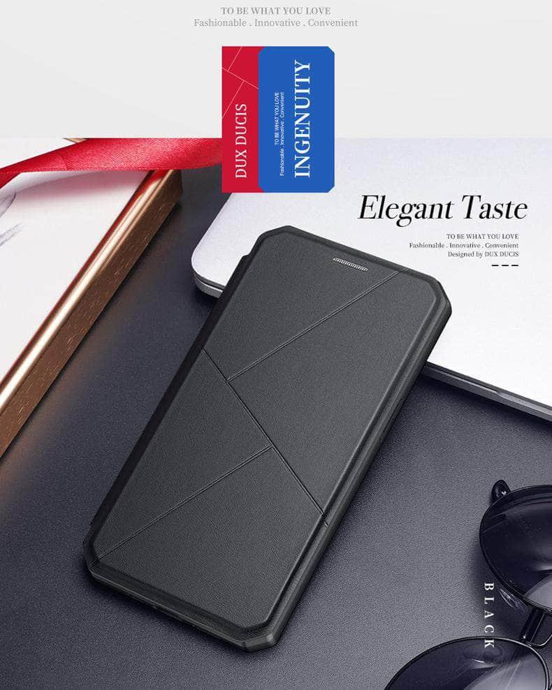 CaseBuddy Australia Casebuddy DUX DUCIS iPhone 13 Pro Max Skin X Magnetic Flip Leather Case