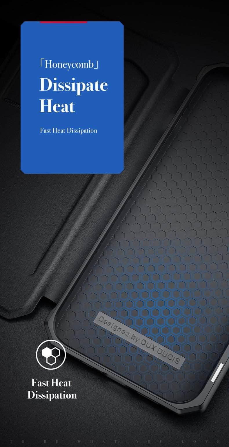 CaseBuddy Australia Casebuddy DUX DUCIS iPhone 13 & 13 Pro Skin X Magnetic Flip Leather Case