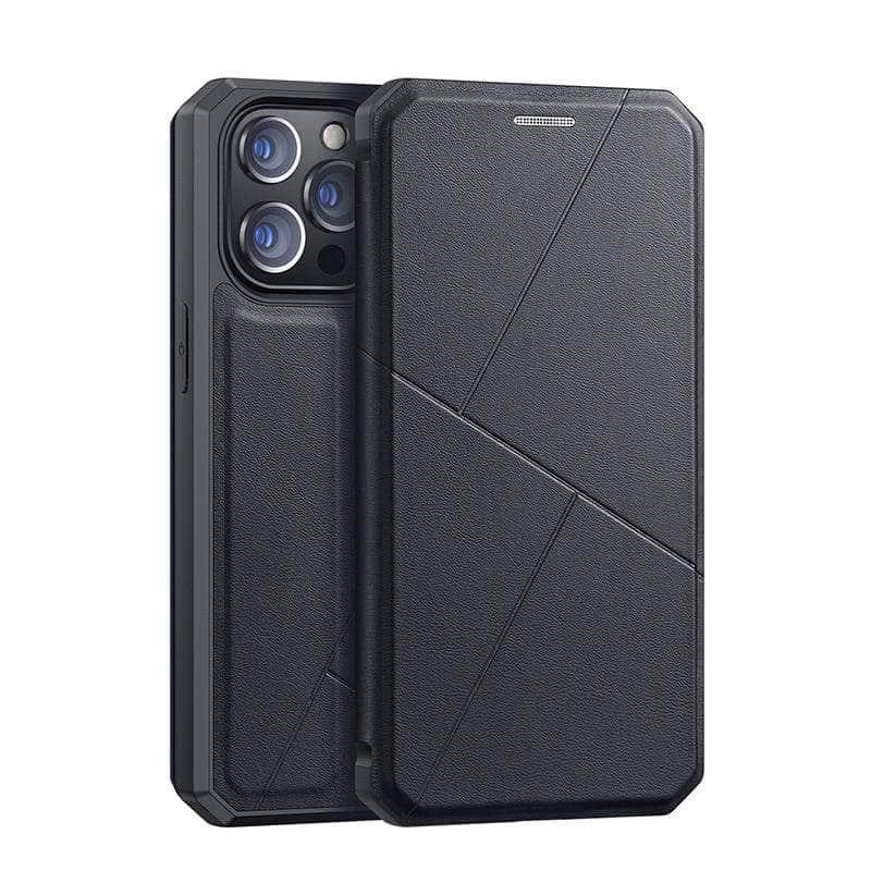 CaseBuddy Australia Casebuddy DUX DUCIS iPhone 13 & 13 Pro Skin X Magnetic Flip Leather Case