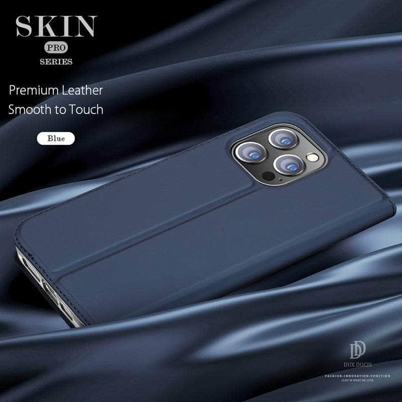 Casebuddy DUX DUCIS iPhone 14 Magnetic Leather Flip Wallet Stand Cover