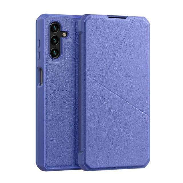 CaseBuddy Australia Casebuddy For Galaxy S22 Plus / sky blue Dux Ducis Luxury Leather Galaxy S22 Plus Case