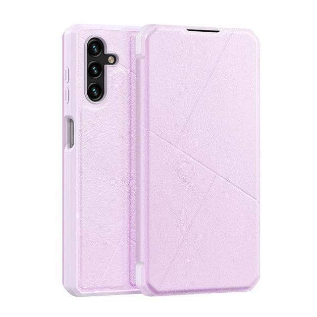 CaseBuddy Australia Casebuddy For Galaxy S22 Plus / Pink Dux Ducis Luxury Leather Galaxy S22 Plus Case