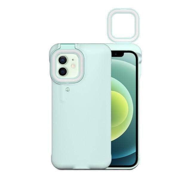 CaseBuddy Australia Casebuddy Iphone 12 or 12 pro / Blue Fill Light Selfie Beauty Ring Flash iPhone 12 Case