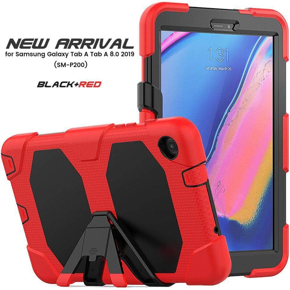 For Samsung galaxy tab A 8.0 2019 Case (S Pen) SM-P200 P205 P207 Shockproof Hard Military Heavy Duty Rugged Stand Cover - CaseBuddy