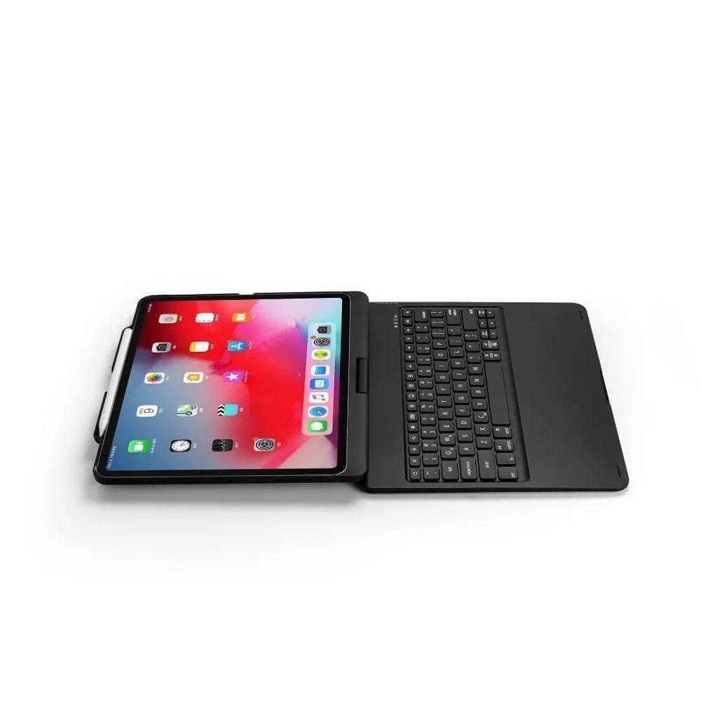 CaseBuddy Casebuddy FULAIKATE iPad Pro 12.9 2018 Rotate Bluetooth Wireless Keyboard Foldable Clamshell Pen Slot