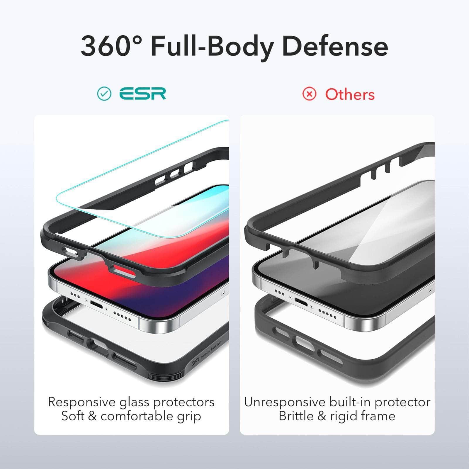 ESR Full Protection Bundle iPhone 12 Tough Full-Body Case - CaseBuddy