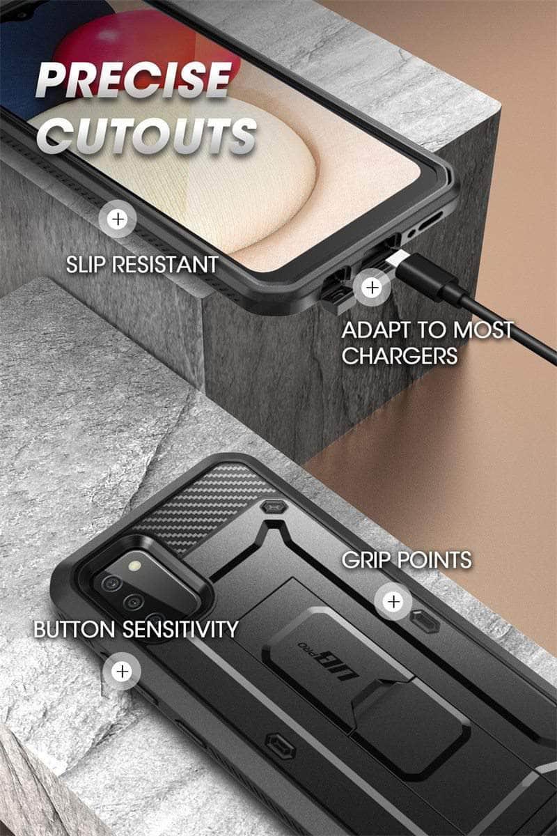 CaseBuddy Australia Casebuddy Galaxy A02s SUPCASE UB Pro Full-Body Rugged Holster Built-in Screen Protector Case