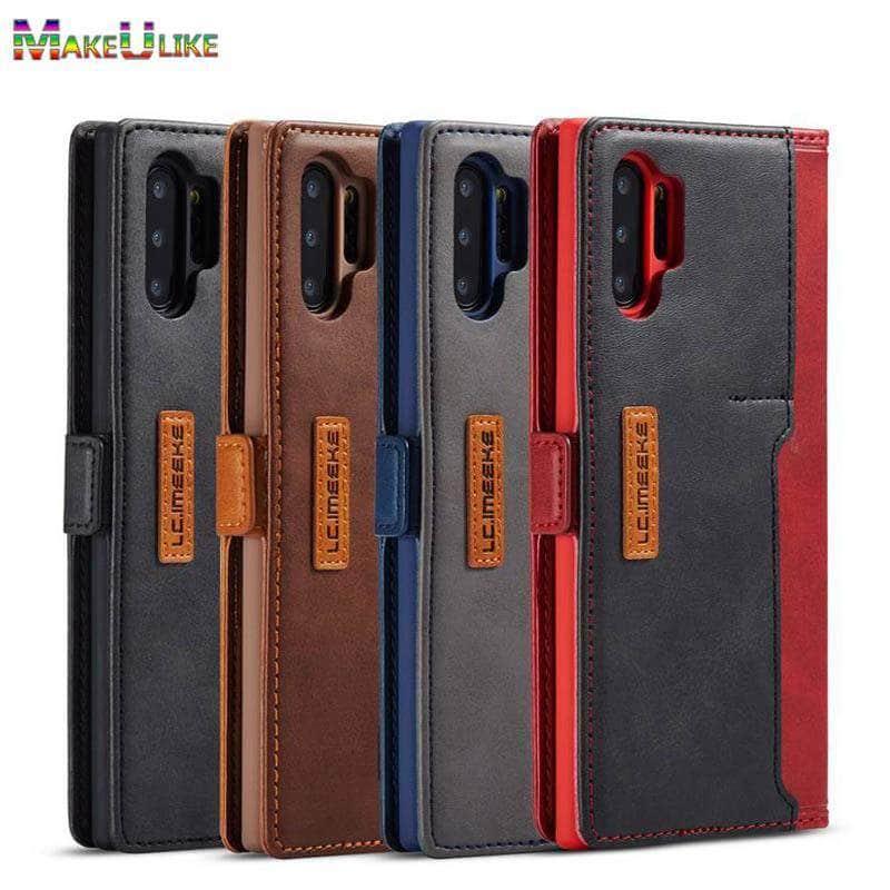 Galaxy Note 10 20 Ultra Book Flip Card Holder Case - CaseBuddy