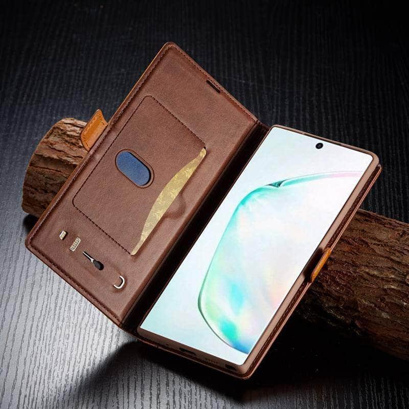 Galaxy Note 10 20 Ultra Book Flip Card Holder Case - CaseBuddy