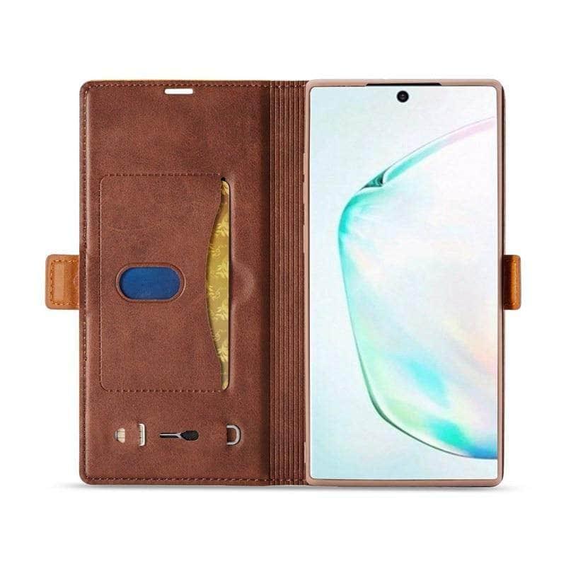 Galaxy Note 10 20 Ultra Book Flip Card Holder Case - CaseBuddy