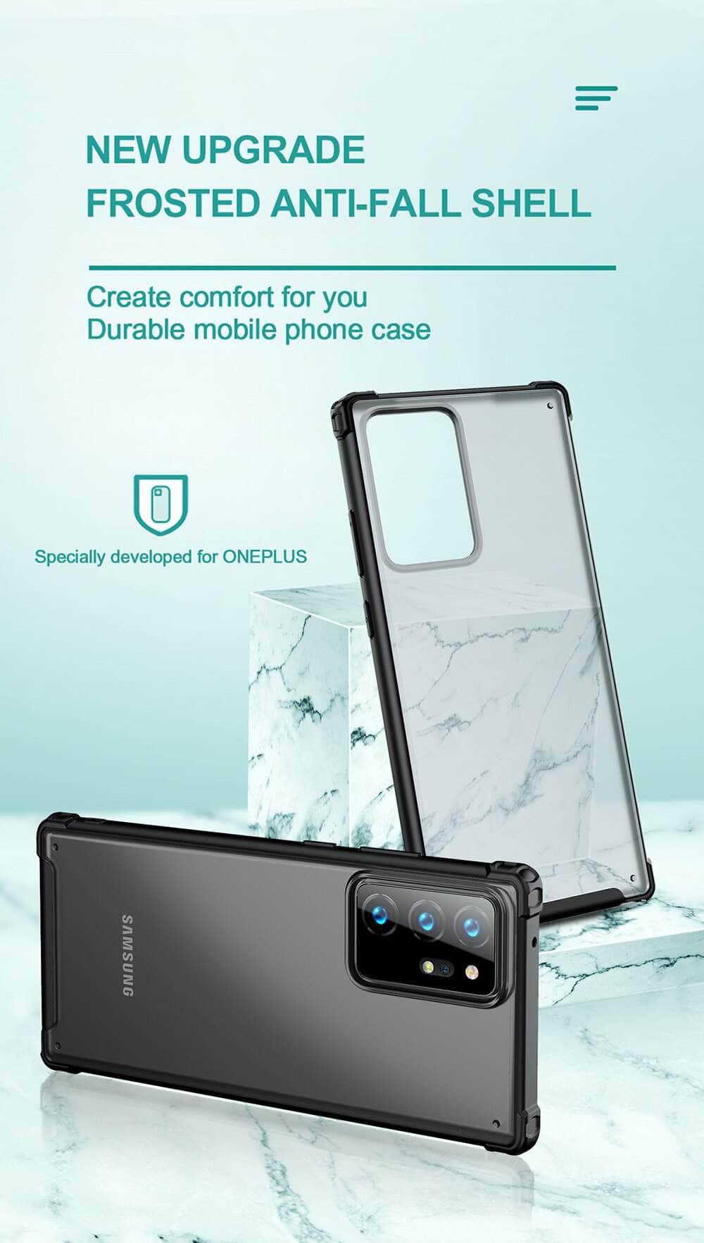 Galaxy Note 20 Ultra 10 S10 S20 Plus Luxury Frosted Transparent Shockproof Case - CaseBuddy