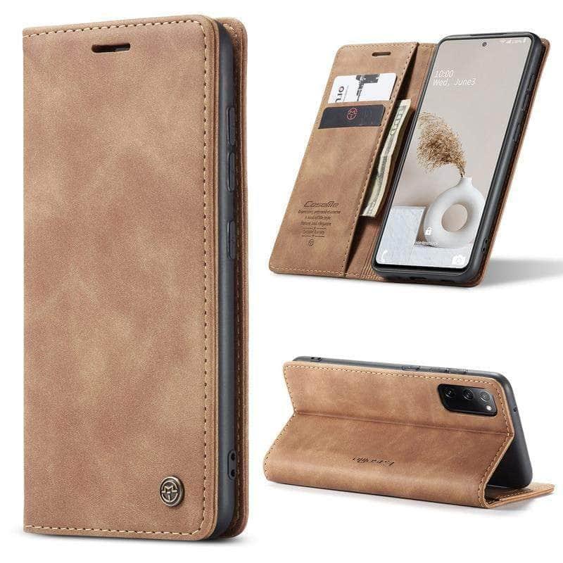 CaseBuddy Australia Casebuddy Galaxy S20 FE Lite Vintage Leather Flip Case