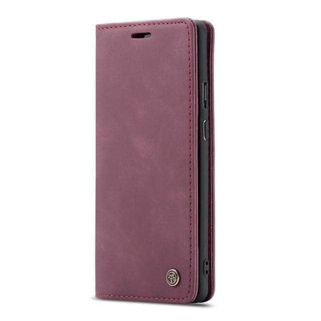 CaseBuddy Australia Casebuddy Samsung S20 FE / Red Galaxy S20 FE Lite Vintage Leather Flip Case