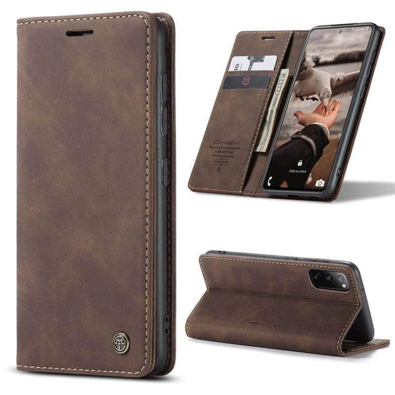 CaseBuddy Australia Casebuddy Galaxy S20 FE Lite Vintage Leather Flip Case