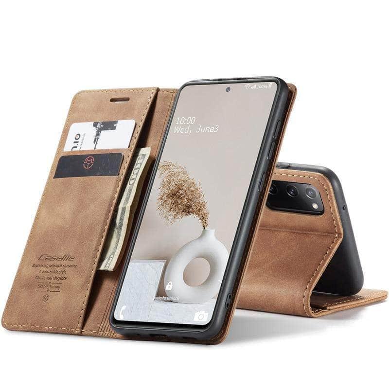 CaseBuddy Australia Casebuddy Galaxy S20 FE Lite Vintage Leather Flip Case