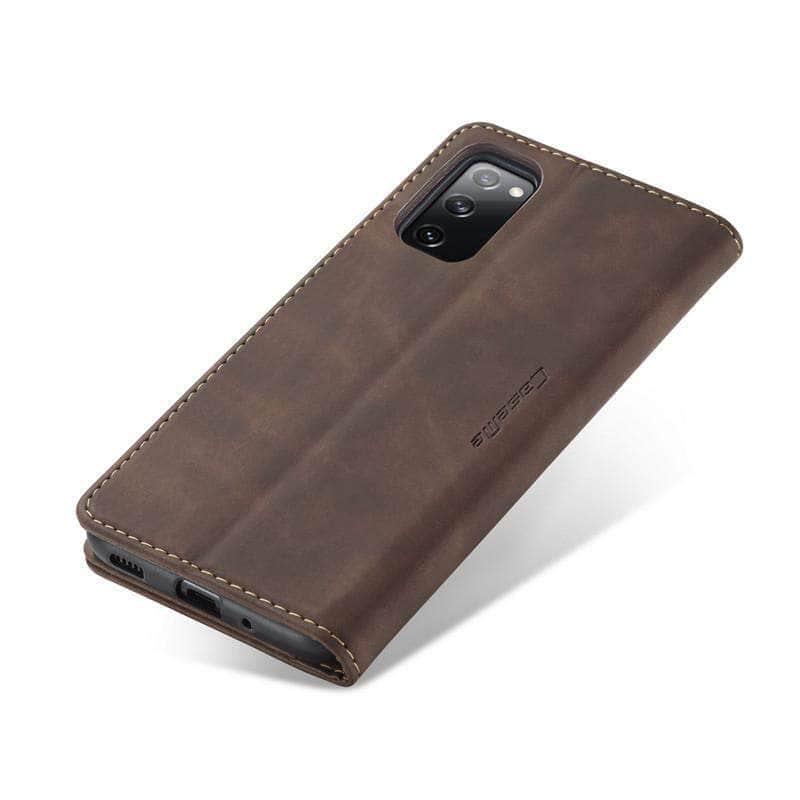 CaseBuddy Australia Casebuddy Galaxy S20 FE Lite Vintage Leather Flip Case