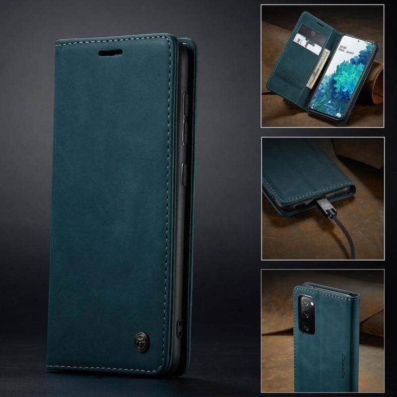 CaseBuddy Australia Casebuddy Galaxy S20 FE Lite Vintage Leather Flip Case