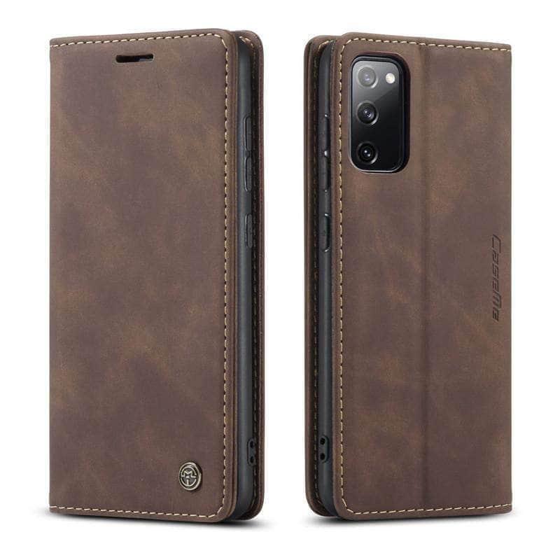 CaseBuddy Australia Casebuddy Galaxy S20 FE Lite Vintage Leather Flip Case