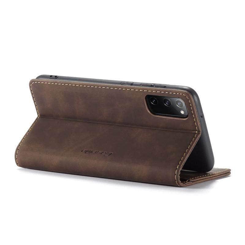 CaseBuddy Australia Casebuddy Galaxy S20 FE Lite Vintage Leather Flip Case