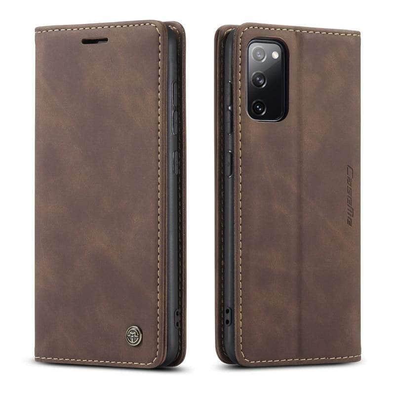CaseBuddy Australia Casebuddy Galaxy S20 FE Lite Vintage Leather Flip Case