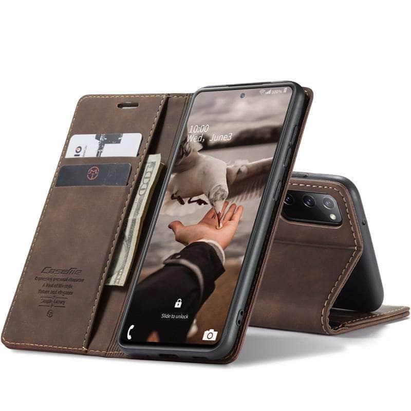 CaseBuddy Australia Casebuddy Galaxy S20 FE Lite Vintage Leather Flip Case