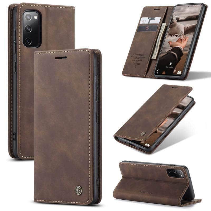 CaseBuddy Australia Casebuddy Galaxy S20 FE Lite Vintage Leather Flip Case