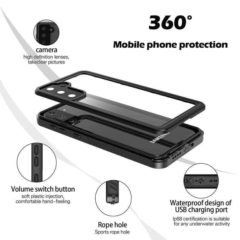 CaseBuddy Australia Casebuddy Galaxy S21 IP68 Waterproof Full Cover Sealed Underwater Case