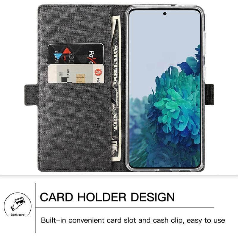 CaseBuddy Australia Casebuddy Galaxy S21 Luxury PU Leather Wallet Flip Cover