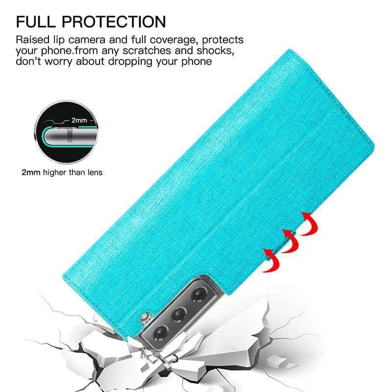 CaseBuddy Australia Casebuddy Galaxy S21 Luxury PU Leather Wallet Flip Cover