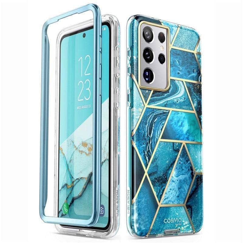 CaseBuddy Australia Casebuddy Galaxy S21 Ultra I-BLASON Cosmo Full-Body Glitter Marble Cover