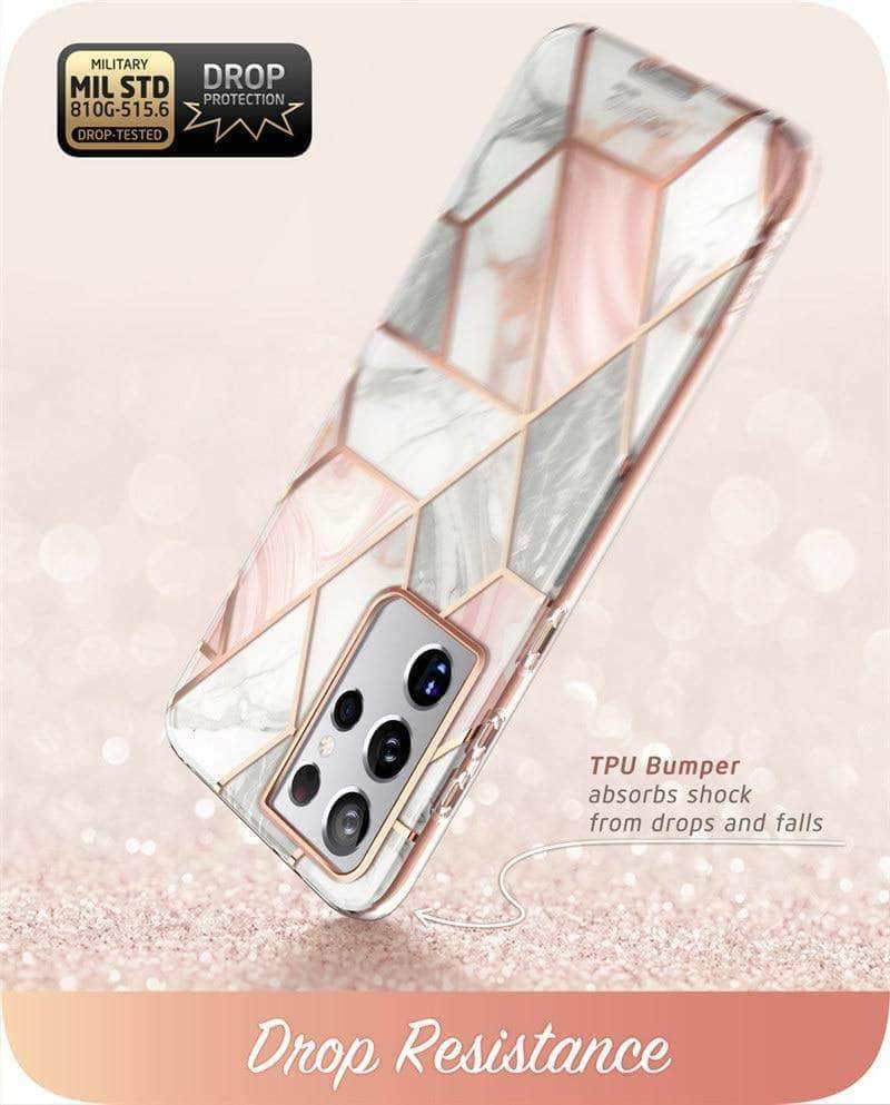 CaseBuddy Australia Casebuddy Galaxy S21 Ultra I-BLASON Cosmo Full-Body Glitter Marble Cover