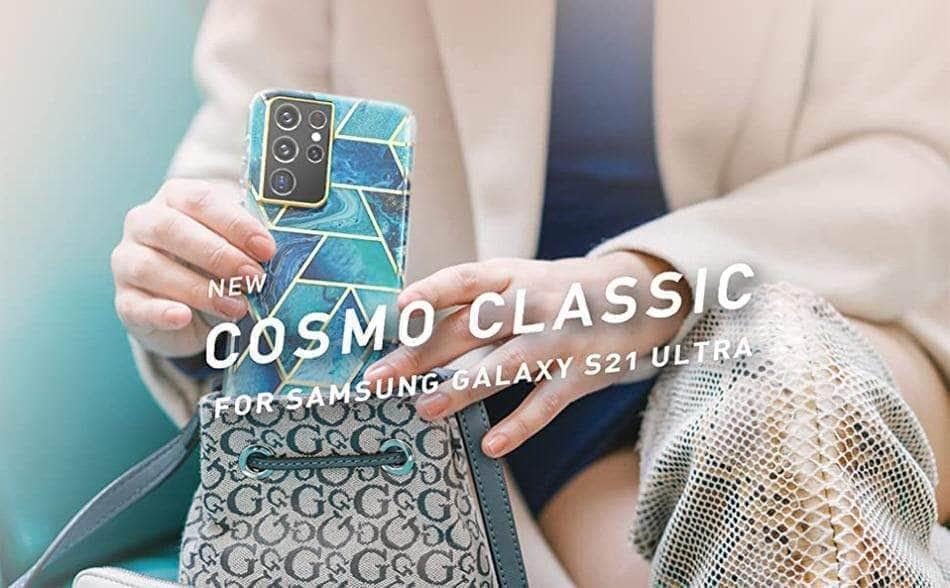 CaseBuddy Australia Casebuddy Galaxy S21 Ultra I-BLASON Cosmo Full-Body Glitter Marble Cover
