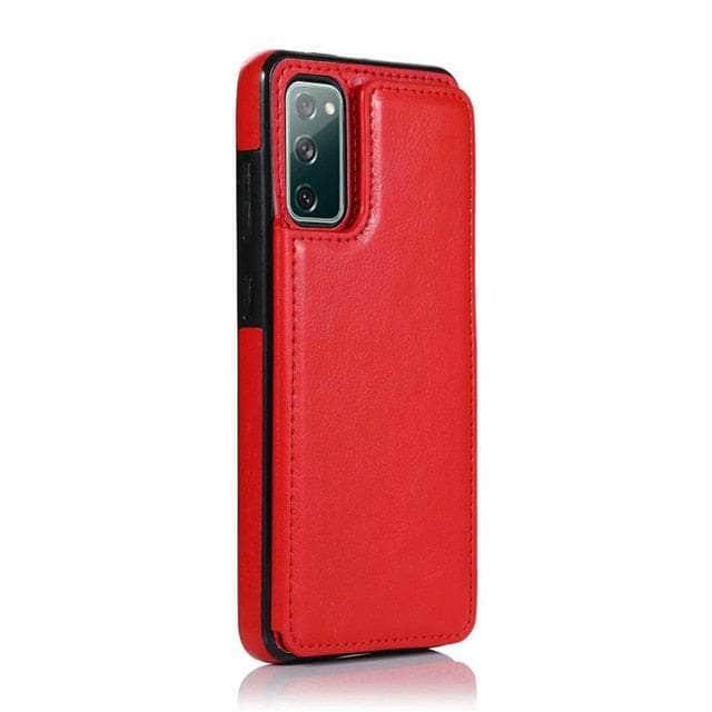 CaseBuddy Australia Casebuddy S22 / Red Galaxy S22 Flip Wallet