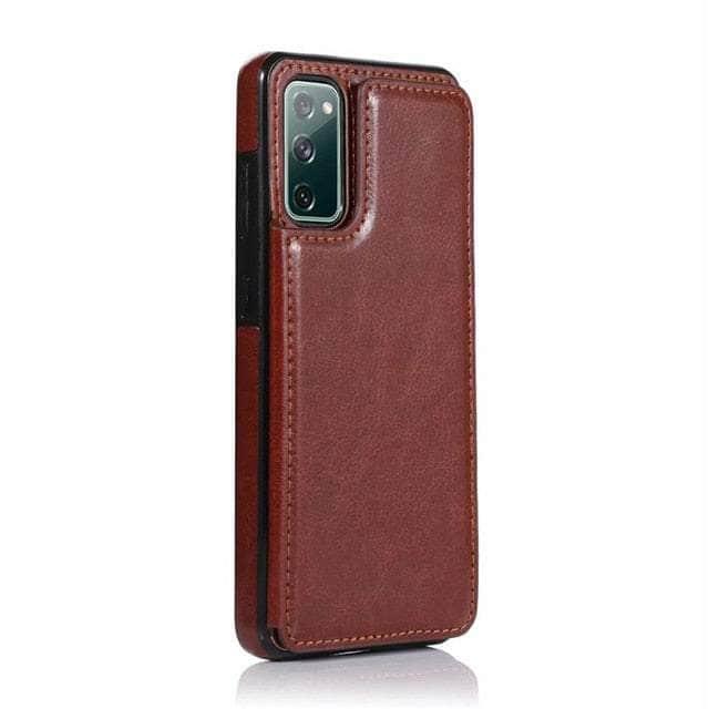 CaseBuddy Australia Casebuddy S22 Plus / Brown Galaxy S22 Plus Flip Wallet