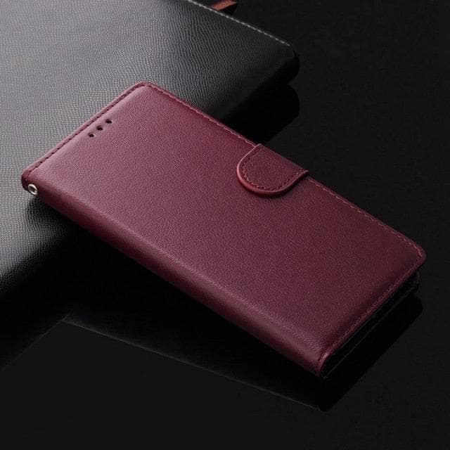 CaseBuddy Australia Casebuddy Galaxy S22 Ultra / Wine Red Galaxy S22 Ultra Flip Case