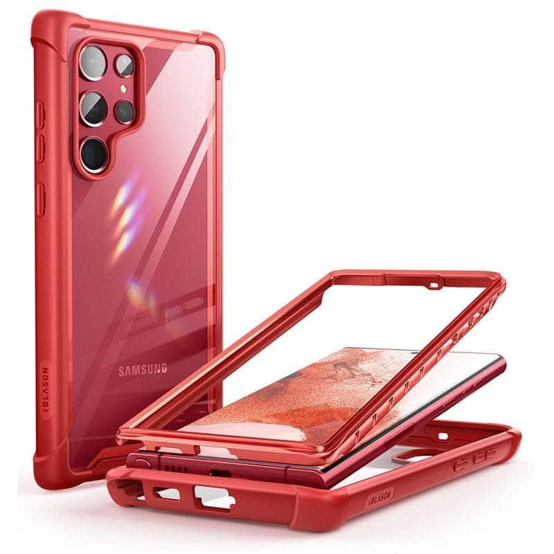 CaseBuddy Australia Casebuddy PC + TPU / Ruddy Galaxy S22 Ultra I-BLASON Ares Full-Body Rugged Bumper Cover