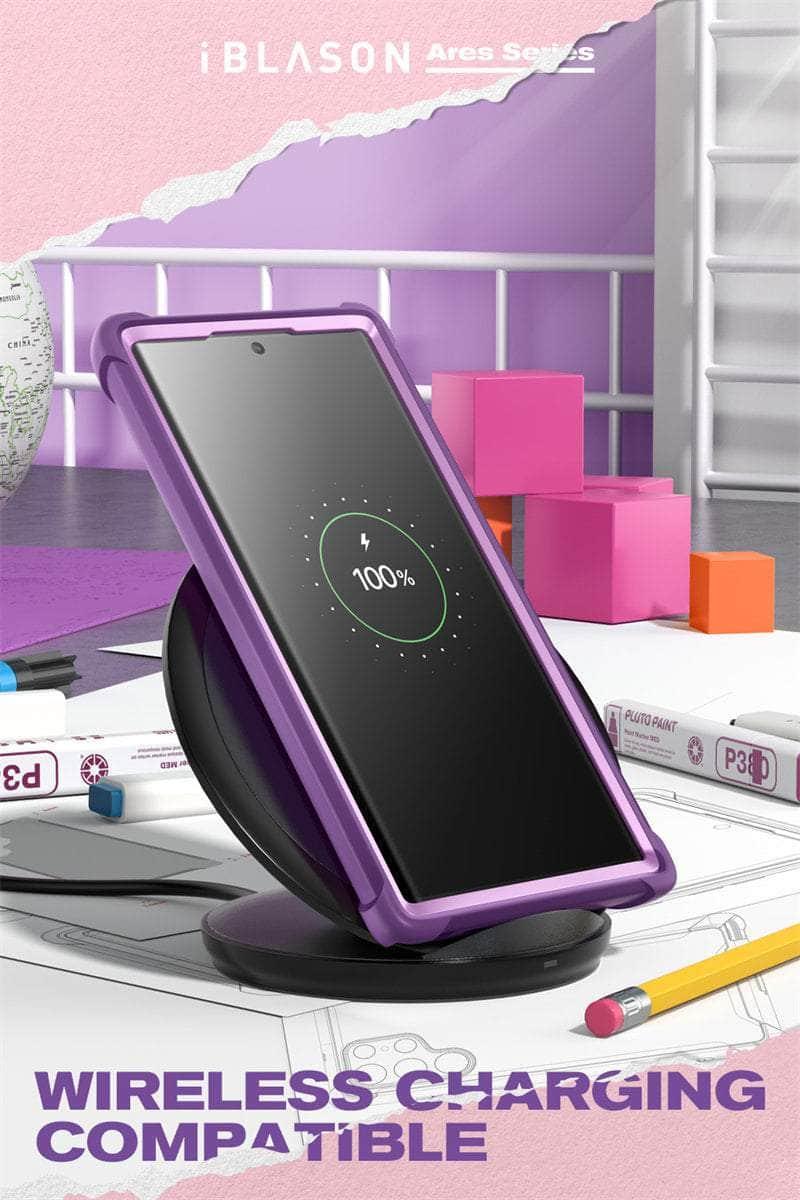 CaseBuddy Australia Casebuddy Galaxy S22 Ultra I-BLASON Ares Full-Body Rugged Bumper Cover