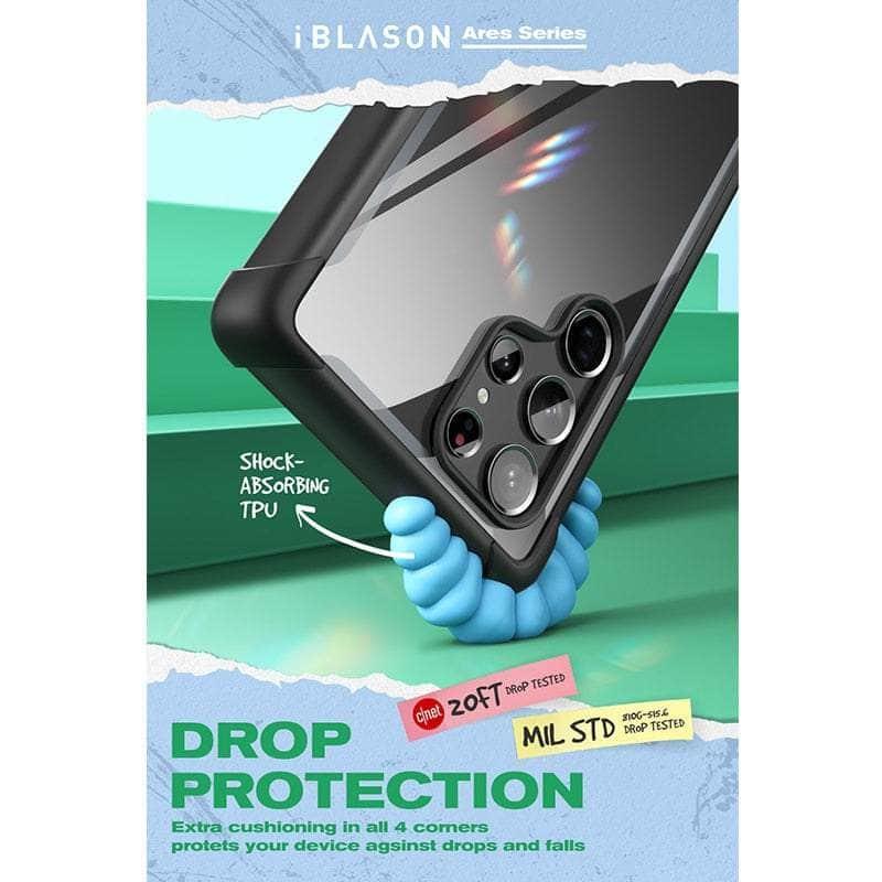 CaseBuddy Australia Casebuddy Galaxy S22 Ultra I-BLASON Ares Full-Body Rugged Bumper Cover