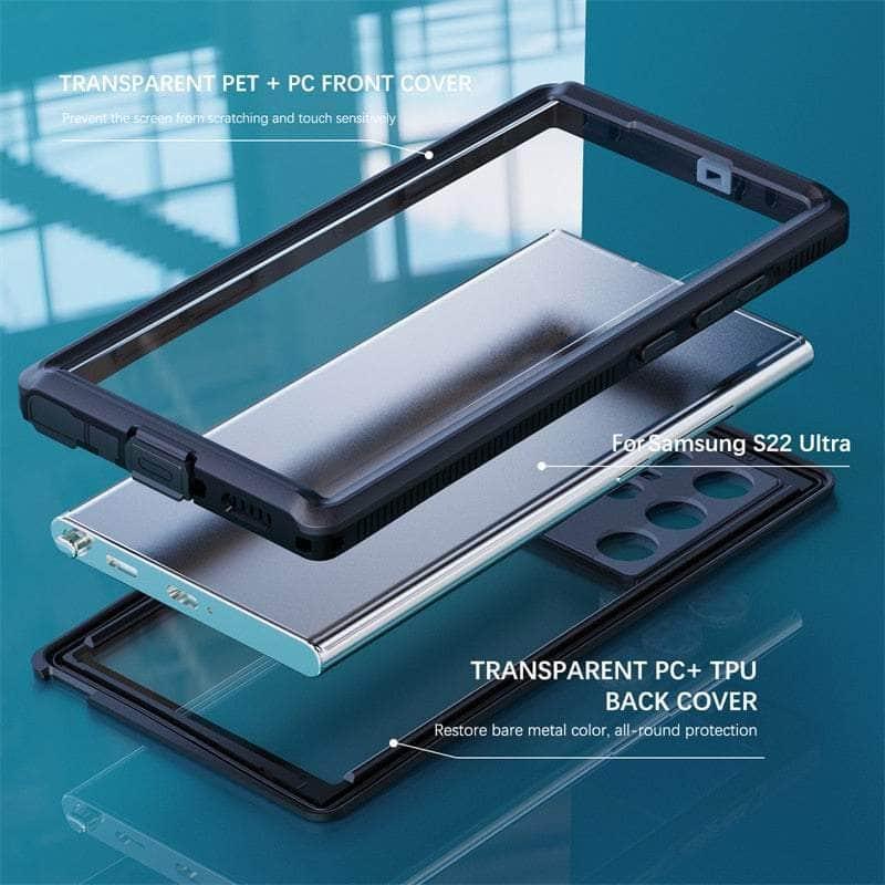 CaseBuddy Australia Casebuddy Galaxy S22 Ultra IP68 Waterproof Full Protective Built-in Screen Protector Case