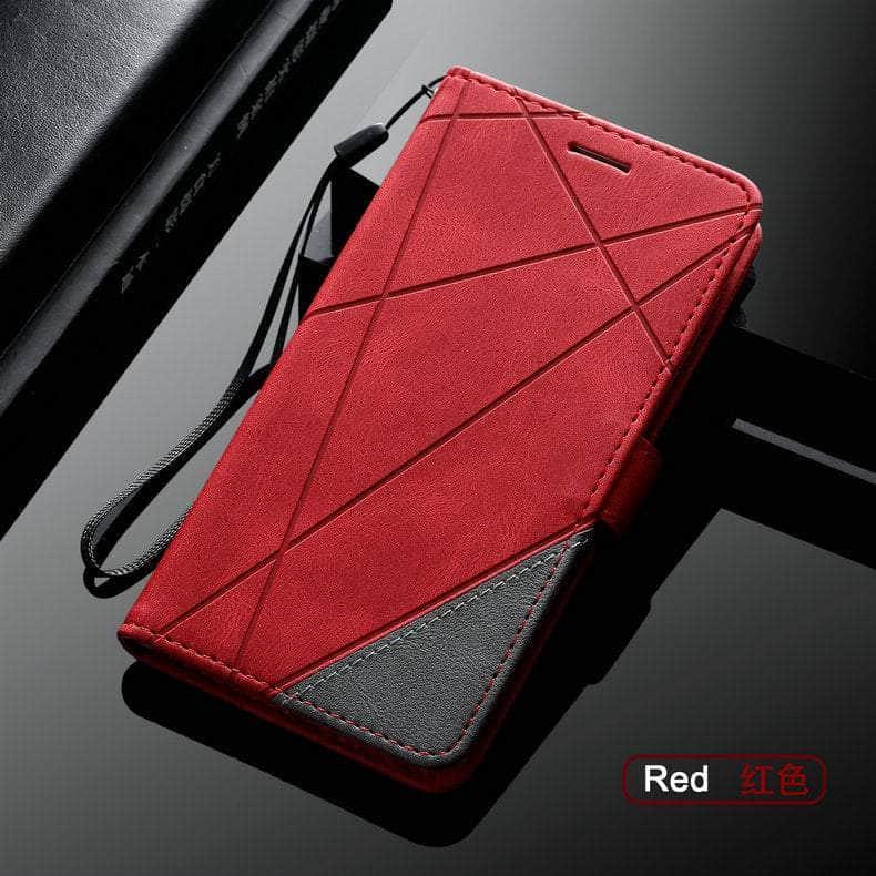 Casebuddy Red / Case & Strap / SAMSUNG S23 Galaxy S23 Leather Business Wallet Book