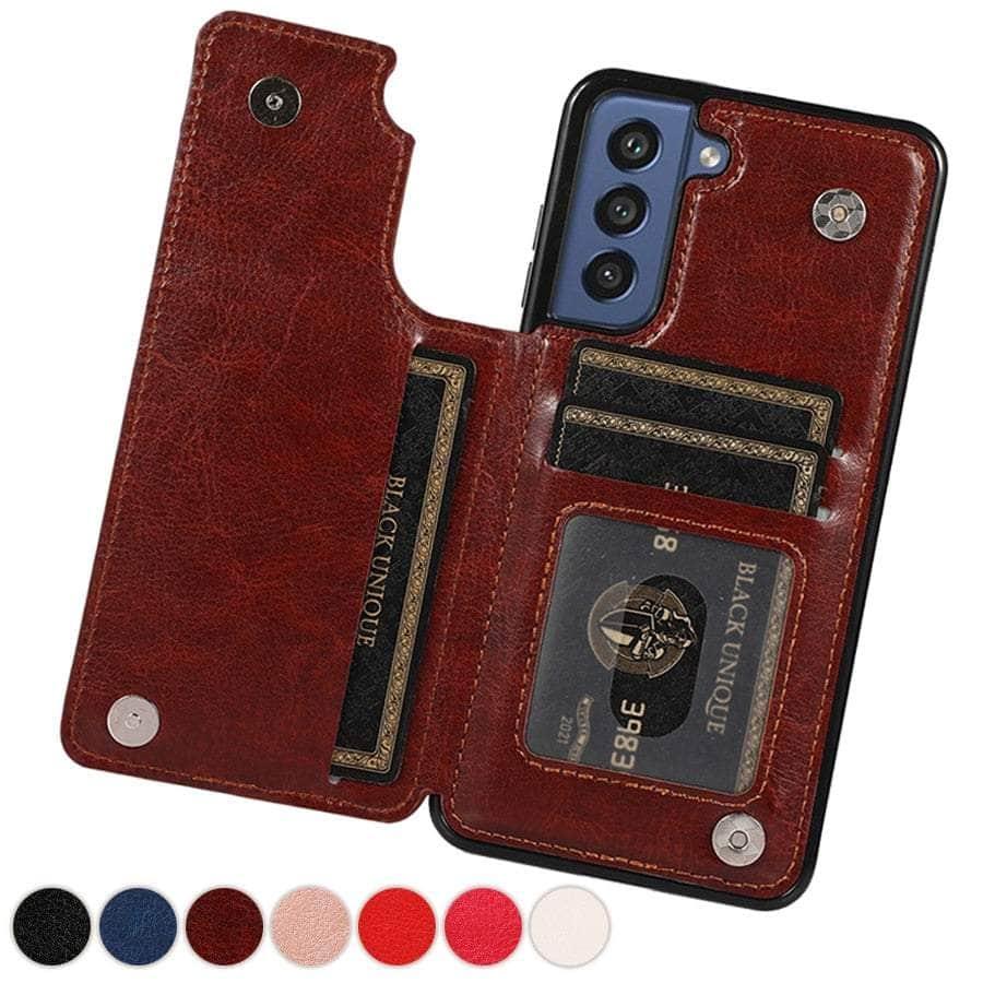 Casebuddy Galaxy S23 Luxury Slim Fit Wallet Leather Case